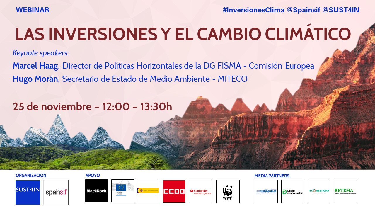 Webinar: Las inversiones y el cambio climático