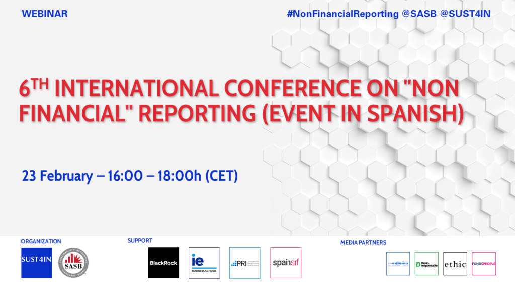 6th International Conference on "Non Financial" Reporting (Event in Spanish)