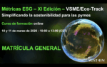 Métricas ESG – XI Edición – VSME/Eco-Track - Matrícula General